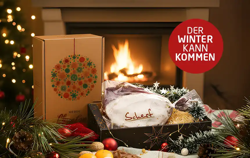 Das Bild zeigt eine sommerhafte Szenerie mit den Produkten des Online-Shops vom Meisterbäcker Scherf